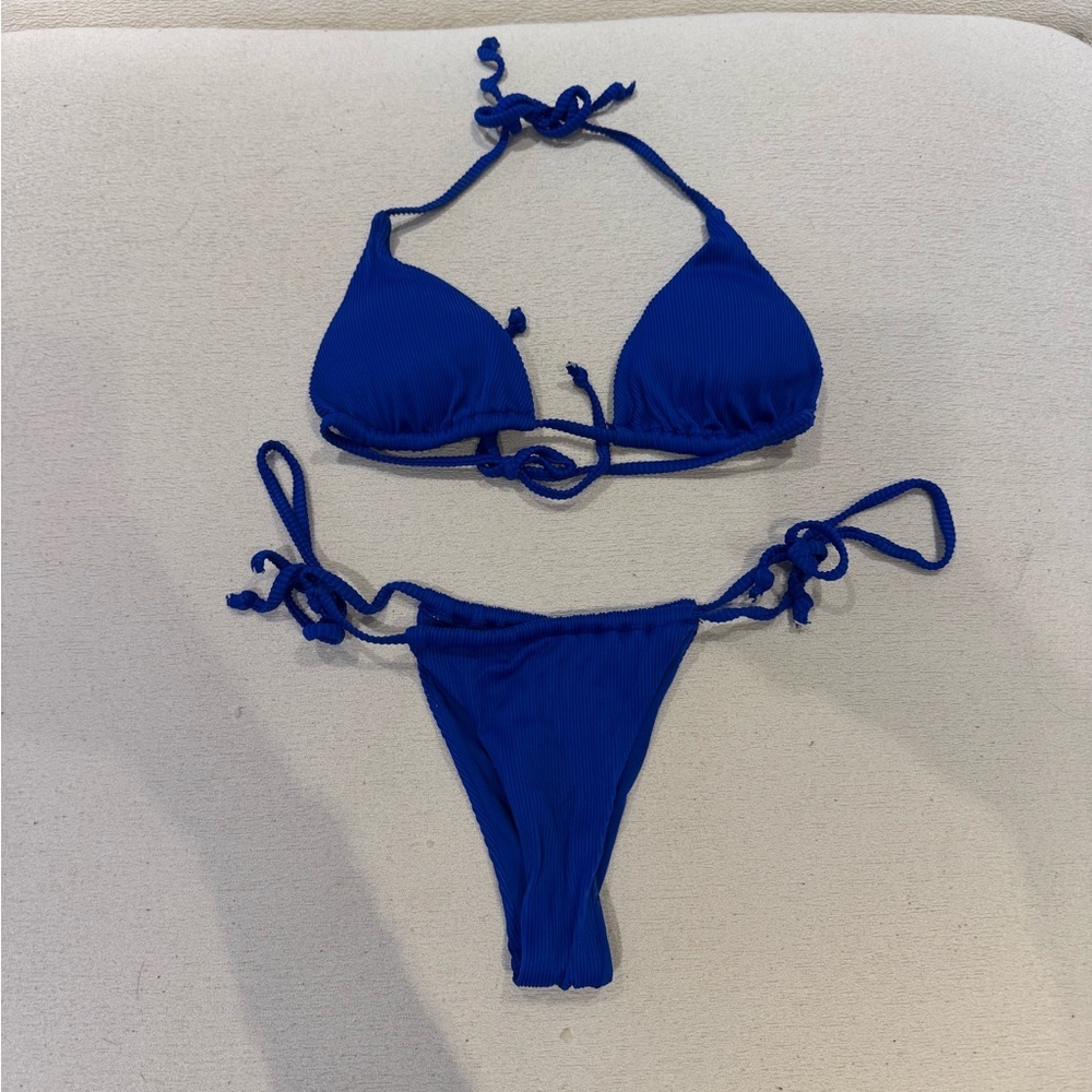 Princess Polly Cobalt Blue Bikini Set | 6 Top / 2 Bottom | Worn Once